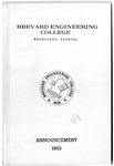 Brevard Engineering College Announcement 1963 by Brevard Engineering College